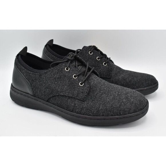 Born Mens Size 13 Marcus Dark Grey Wool Fabric Lace Up Casual Shoes Sneakers - Picture 4 of 11